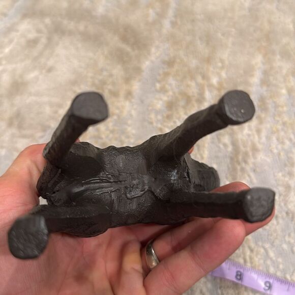 Bronze Tone Metal Giraffe Figural Sculpture EUC cast iron heavy - Picture 5 of 8